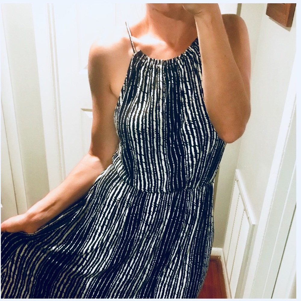 Loft Black and White halter dress - Picture 8 of 8